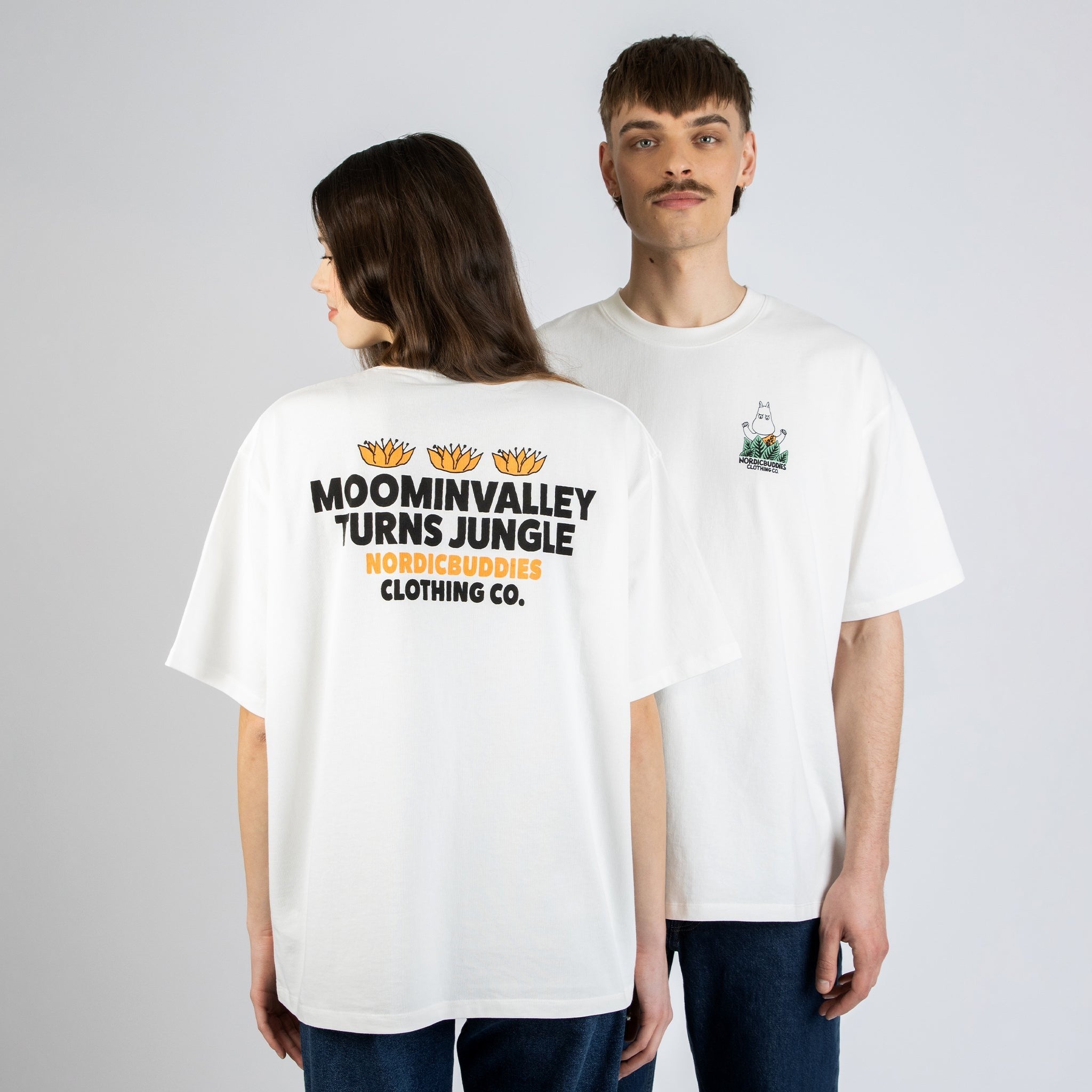 Moomin Jungle Heavy Unisex T-shirt - White