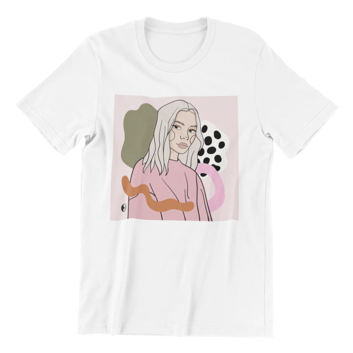 Unisex Organic Cotton T-shirt with Illustration - Copy of You