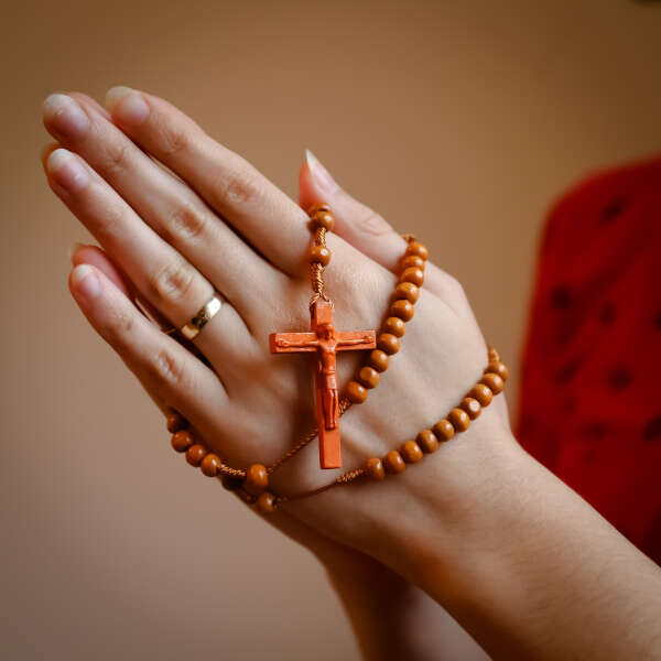 Unique wooden rosary - Sacria - AI WEB SHOP