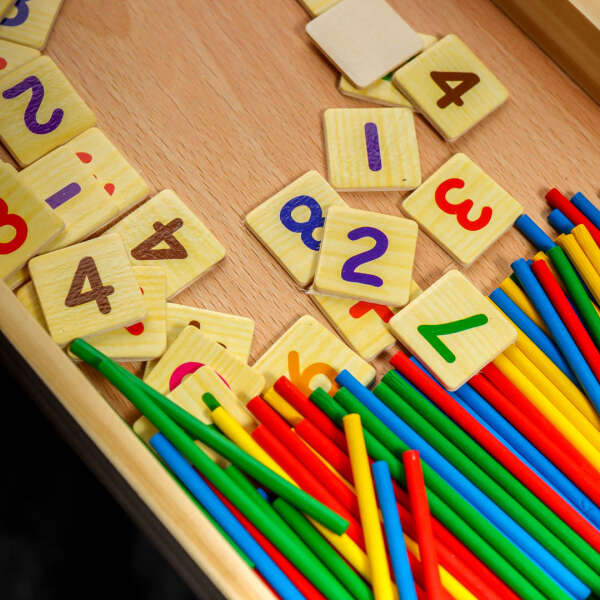 Wooden set for learning math - Mathy - AI WEB SHOP