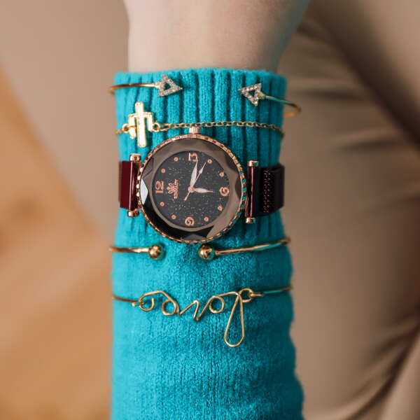 Luxury set of bracelets and watches - Heily - AI WEB SHOP