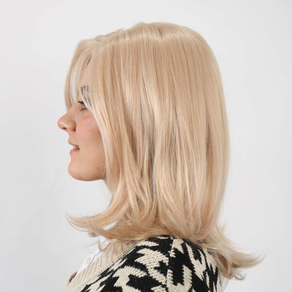 Voluminous layered platinum blonde wig - Eleanore - AI WEB SHOP