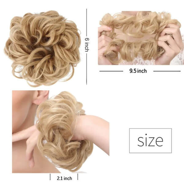 Set of 2 different hair buns - Blonda - AI WEB SHOP