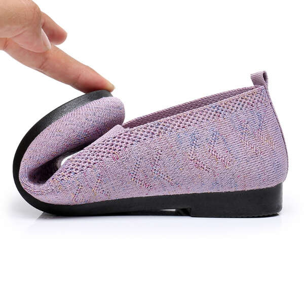 Lightweight knitted ballet flats - Arabella - AI WEB SHOP