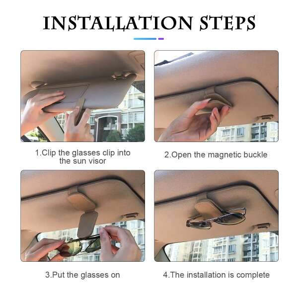 Multifunctional clips for sun visor in car - TeoX - AI WEB SHOP