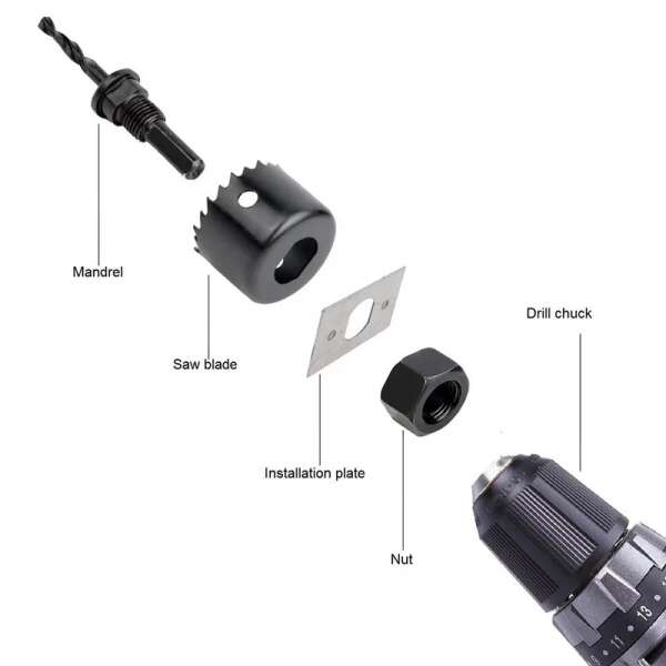 6-piece drilling crown set - Torqmax - AI WEB SHOP