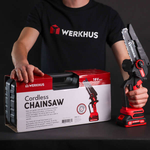 Powerful wood-sawing set - Werkhus cordless chainsaw - AI WEB SHOP