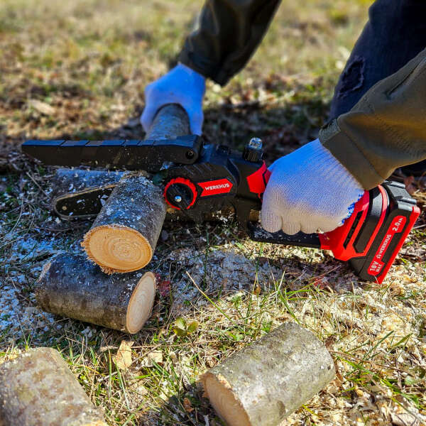 Powerful wood-sawing set - Werkhus cordless chainsaw - AI WEB SHOP