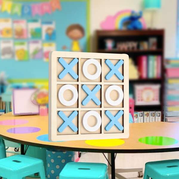 Wooden tic-tac-toe game - EksiOksi - AI WEB SHOP