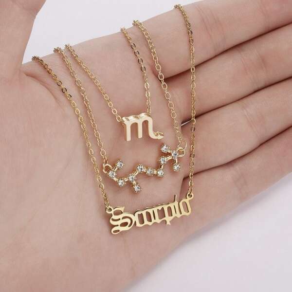 Set of 3 zodiac necklaces - Astrea - AI WEB SHOP