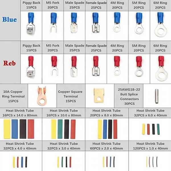 Electrical connector kit and heat shrinking tubing - Strinkex - AI WEB SHOP