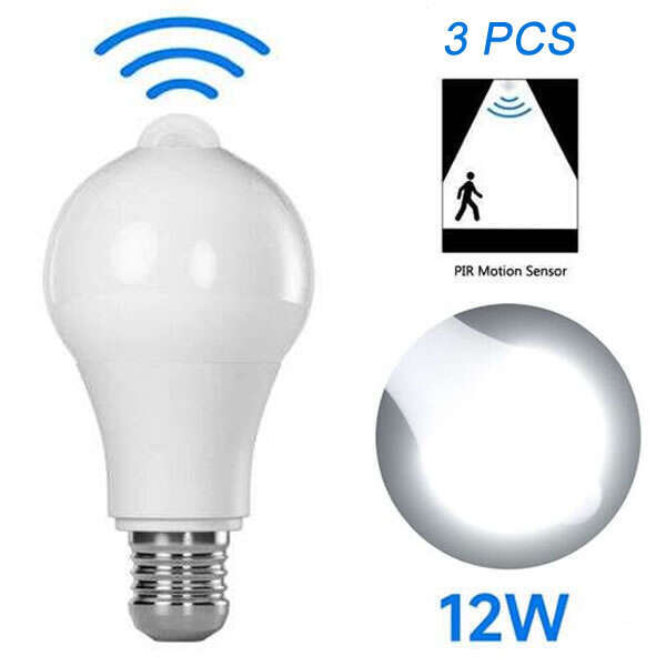 3 led light bulbs with motion sensor - InstaLuce - AI WEB SHOP