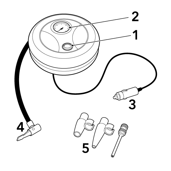 Portable mini compressor - Voltime - AI WEB SHOP