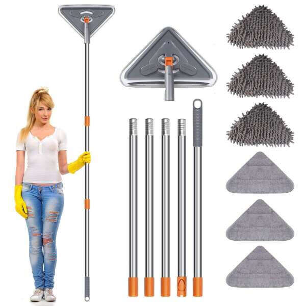 Rotatable triangle cleaning mop set - Scrublex - AI WEB SHOP