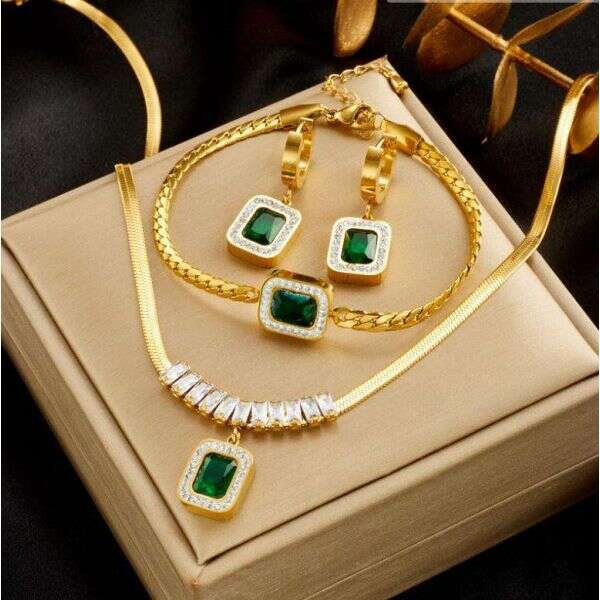 Luxury set with necklace, bracelet and earrings I Almaretta - AI WEB SHOP