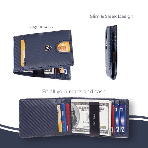 Modern thin wallet - Detro Loro Piron - AI WEB SHOP