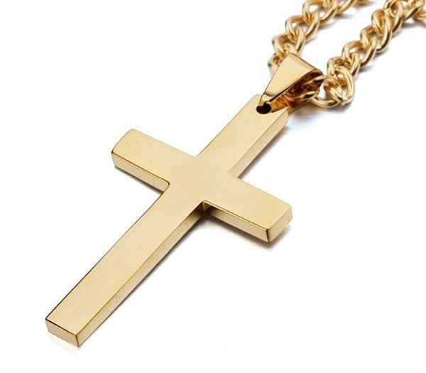 Necklace with a cross-shaped pendant - Fidem - AI WEB SHOP