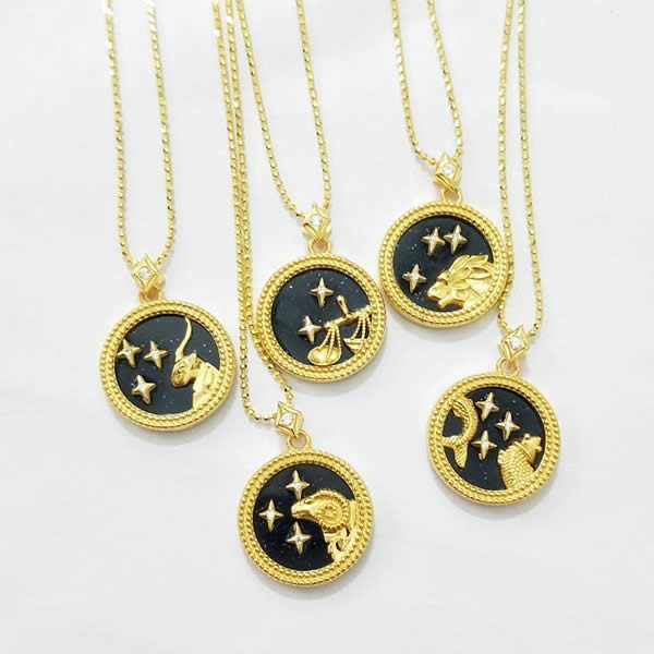 Unique zodiac necklace - Goldosa - AI WEB SHOP