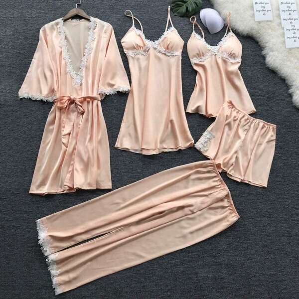 5-pieces set attractive pajamas - Simona - AI WEB SHOP