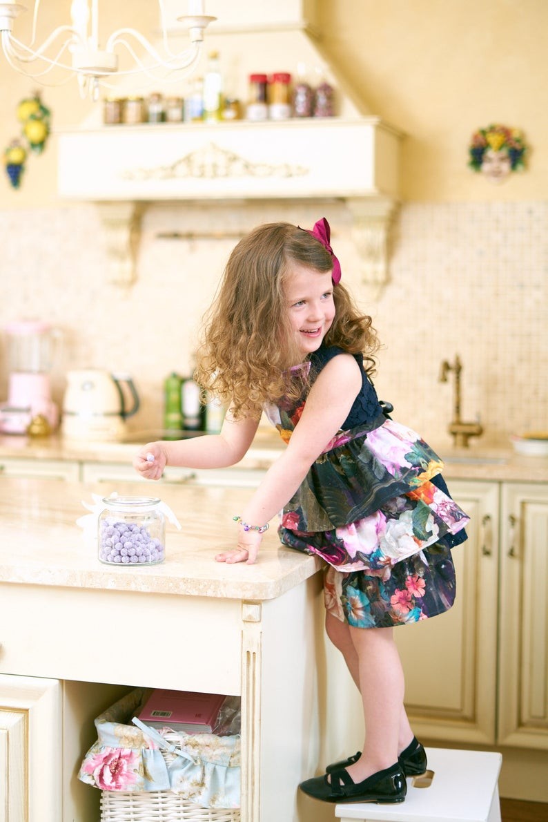 Kids Apron - Francine Black