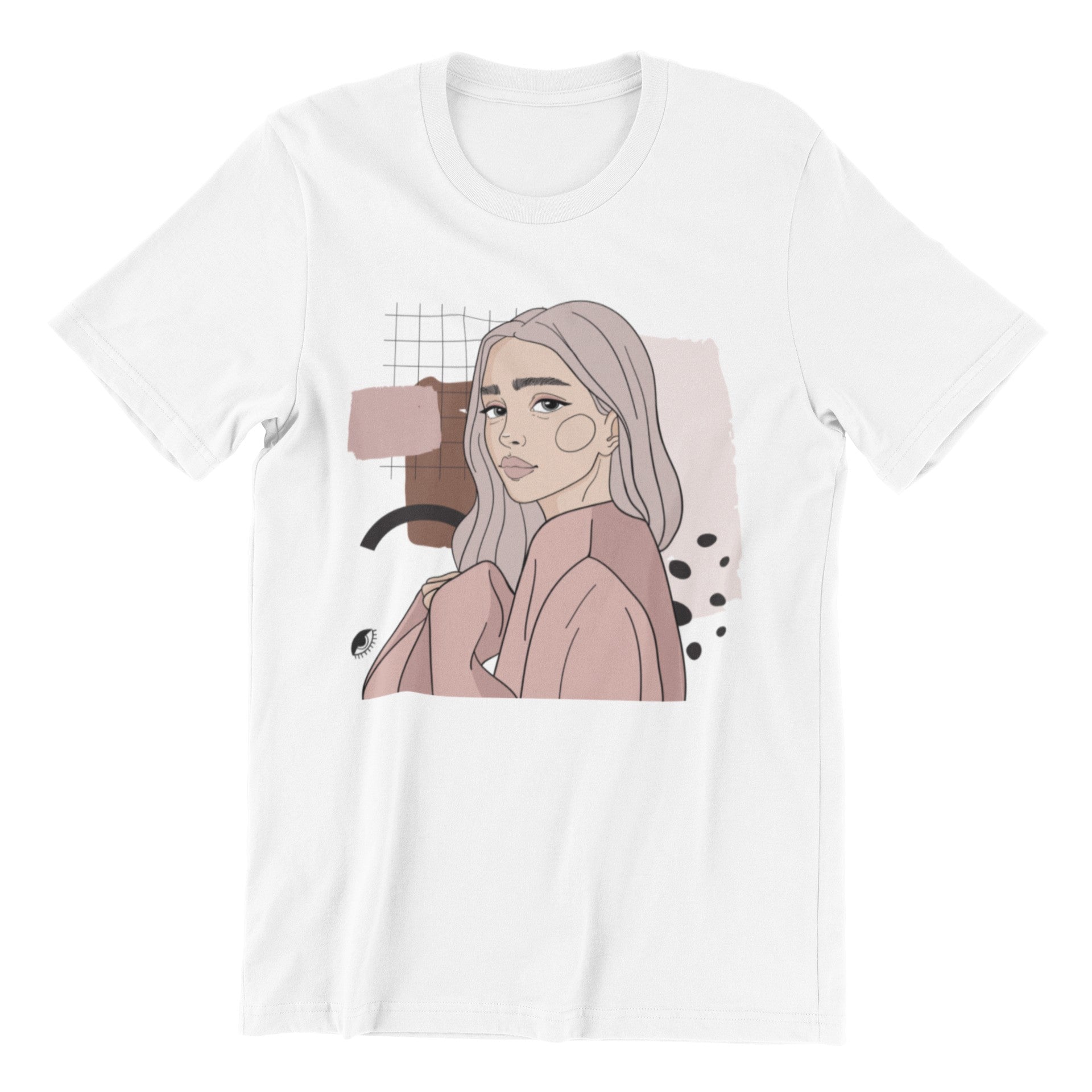 Unisex Organic Cotton T-shirt with Illustration - Whisperer